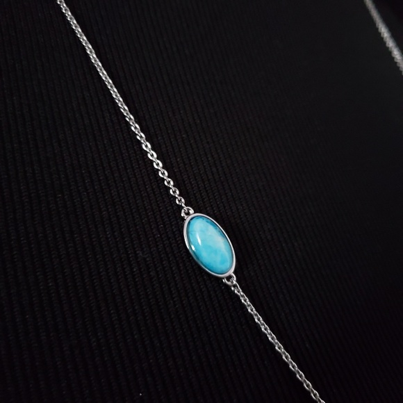 LOFT Turquoise & Mother-of-Pearl Necklace - Picture 3 of 7
